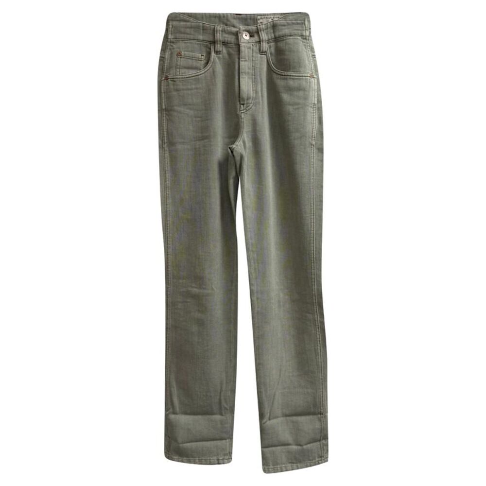 Brunello Cucinelli Straight-Leg Jeans in Olive Cotton